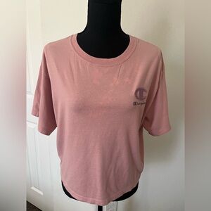 Champion Pink Logo T-Shirt | Women’s Short Sleeve